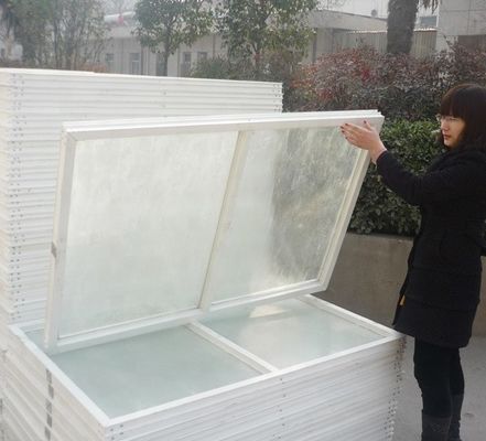 Industrieel glasvezel venster voor corrosieve omgevingen Maximale breedte 1m Aanpasbaar