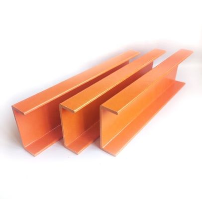 Hoge sterkte aangepaste FRP Pultrusion C-kanaalprofielen 18 mm tot 810 mm breedte