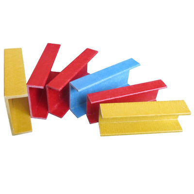 Hoge sterkte aangepaste FRP Pultrusion C-kanaalprofielen 18 mm tot 810 mm breedte