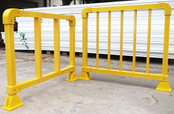 Chemisch bestand pultrudeerd GFRP handrail hek geïsoleerd voor maximale bescherming