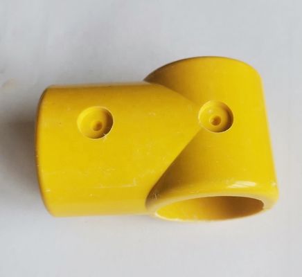 Geel GRP handrail fittings Elbow Tee Cross Angle Tube Connector voor handrail systeem