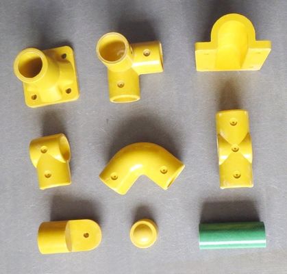50 mm FRP Ronde handrail connectoren Glasvezel handrail accessoires met UV-bescherming