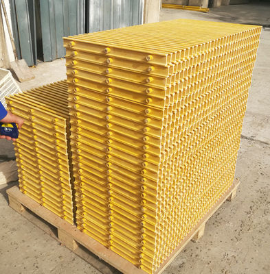 38 mm hoogsterke FRP-pultrusiegratten met een grote draagruimte en 40% open gebied