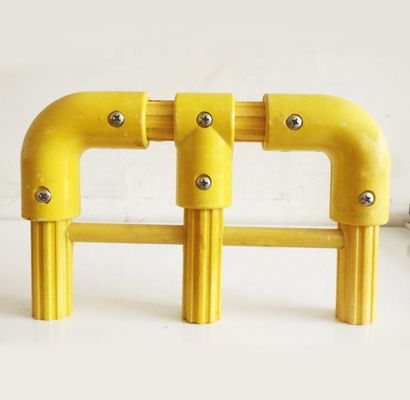 Snijdservice aangeboden Industrieel FRP-roosterveiligheidshek met 36 mm GFRP-ronde spoor