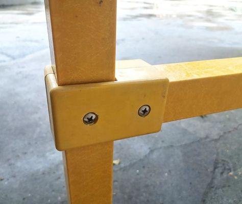 Op maat gemaakte hoge sterkte pultruded FRP veiligheids hek voor geïsoleerde handrail bescherming