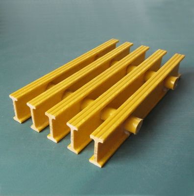 25 mm 38 mm 50 mm 58 mm FRP I Bar Grating voor wandelpad Pultruded Techniek Anti-corrosie