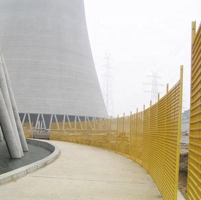 Sterkte Pultruded glasvezelprofiel voor koeltoren GFRP rooster loopbrug/rail