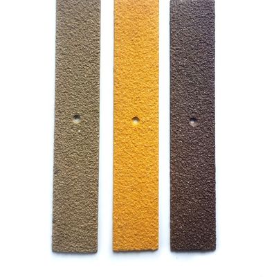 FRP-materiaal Anti-slip glasvezel samengestelde trapstrook voor dekbedekking 1m tot 11,6m lengte