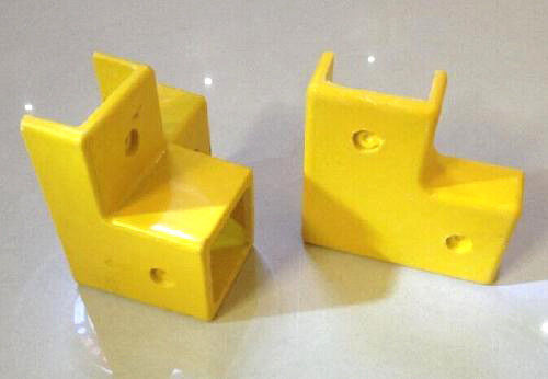 Pultruded 50mm Square Tube FRP Handrail Fence Post Base met snijcapaciteit