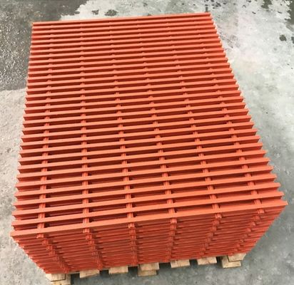 FRP-roosterwand met 38 mm Pultruded Phenolic Grate en brandwerend glasvezel