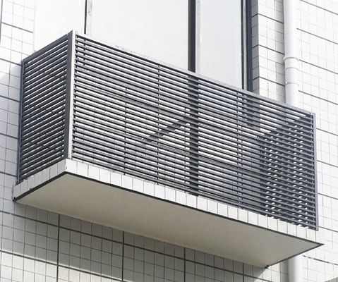 Anti-aging FRP glasvezelcomposite balkon GRP rooster hek voor industriële positie
