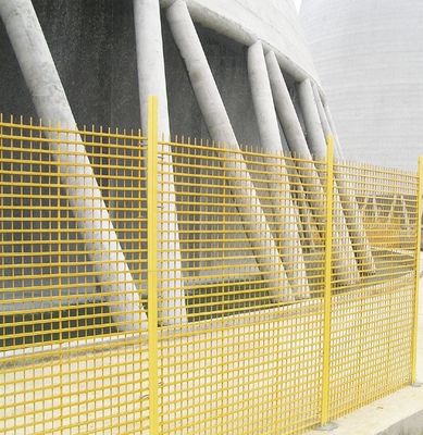 Geïsoleerd FRP hek voor koeltoren Glasvezel Versterkt Plastic Handrail UV-bescherming