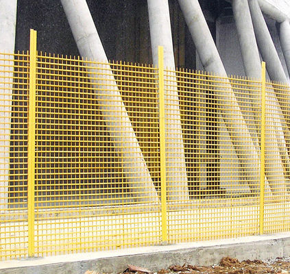 Geïsoleerd FRP hek voor koeltoren Glasvezel Versterkt Plastic Handrail UV-bescherming