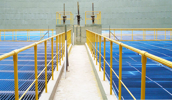 Geïsoleerd FRP hek voor koeltoren Glasvezel Versterkt Plastic Handrail UV-bescherming
