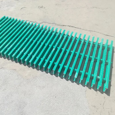 Fiberglass Trench Drain Cover Grating Walkway voor chemische installaties afvalwaterbehandeling