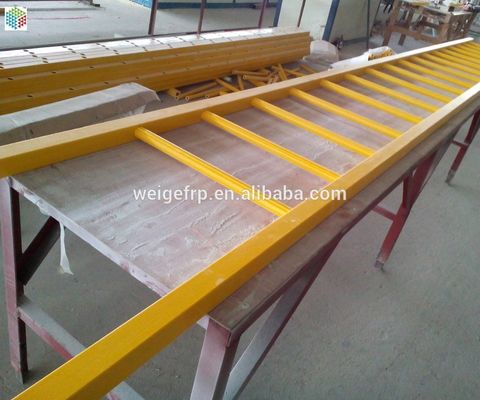 Type 1   250 lbs Gewichtscapaciteit Elektrisch Geïsoleerd GRP FRP Glasvezel Rechte Ladder
