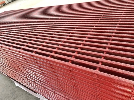 Op maat gemaakte maasgrootte Pultruded FRP GRP Plastic Fiberglass Grating voor snijdiensten