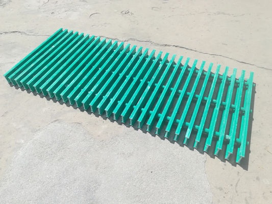 Op maat gemaakte maasgrootte Pultruded FRP GRP Plastic Fiberglass Grating voor snijdiensten