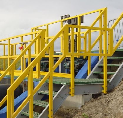 Geïsoleerde FRP-trappenrailing voor vezeltrappen