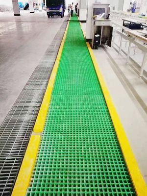 Roof Solar Fiberglass Walkway Grating met 40% 80% Open Area Anti-Slip