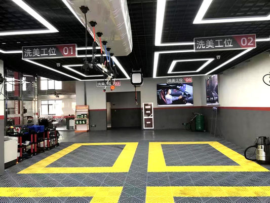 2.0cm PP Interlocking Garage vloer tegels vloer Autoverwas Grating Matten Anti slip Griet