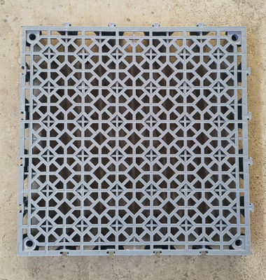 40x40x4.0cm PP vergrendelbare plastic mat voor gemakkelijk wassen van auto's en garage vloerbedekking