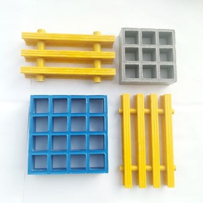 Hogersterke FRP glasvezel composiet rooster met aangepaste lengte 25 mm tot 65 mm