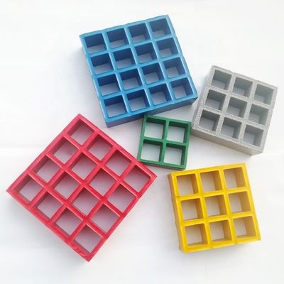 Hogersterke FRP glasvezel composiet rooster met aangepaste lengte 25 mm tot 65 mm