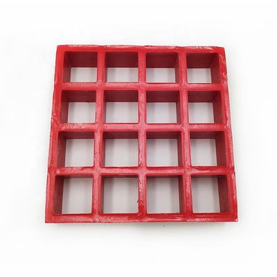 Hoge sterkte glasvezel rooster wandelpad dekking voor glijweerstand en aangepaste kleuren