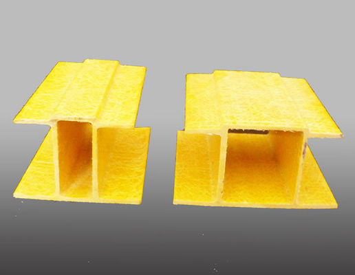 Gezamenlijk profiel van glasvezel voor het samenvoegen van planken door middel van snijdienst en pultrusietechniek