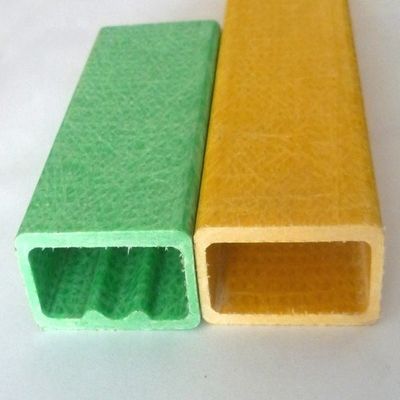 Structuren Hoogsterkte Glasvezel Plat buis FRP Plastic Composite Rechthoekige paal Lengte 1m tot 11,6m