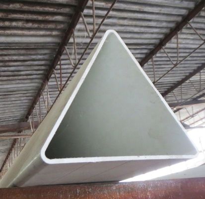 Glanzige 180 mm FRP driehoekprofielen Glasvezel driehoekprofiel GFRP hoek sectie