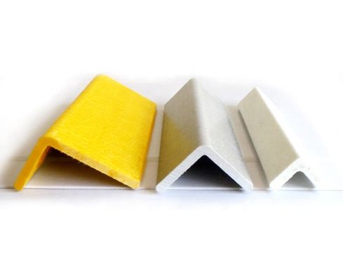 Hoge sterkte 20 mm 40 mm 60 mm 76 mm glasvezel hoekbalk FRP glasvezel versterkt plastic hoekprofiel