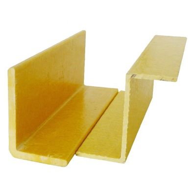 Hoge sterkte Pultruded FRP glasvezel hoekbalk 20mm-150mm met behulp van aangepaste kleuren
