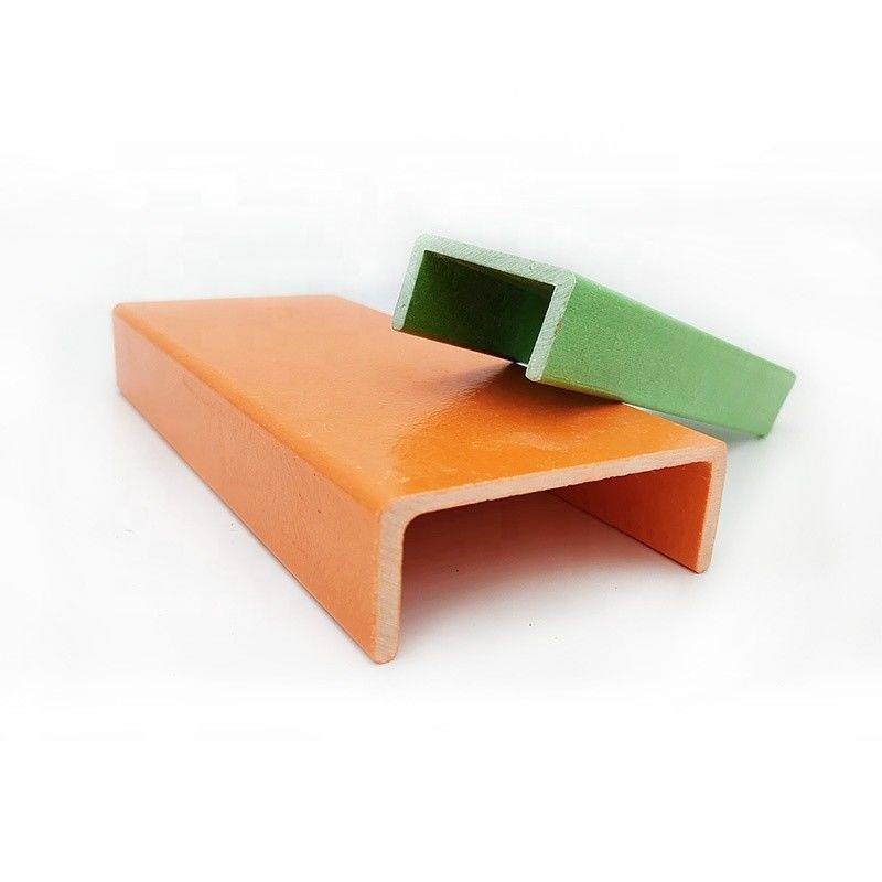 Hoge sterkte aangepaste FRP Pultrusion C-kanaalprofielen 18 mm tot 810 mm breedte