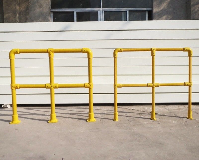36 mm 50 mm FRP ronde buis handrail veiligheidsrail van glasvezel met open gebied 40%