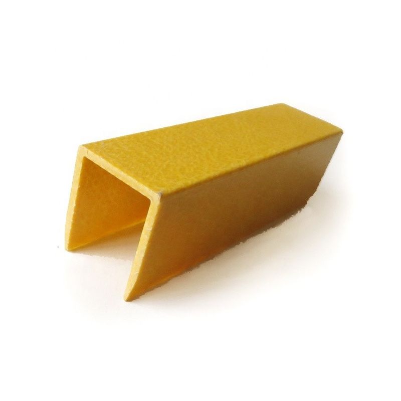 1m tot 11,6m Lengte Glasvezel U-profiel voor 30mm Board Edge Protection Covering Top