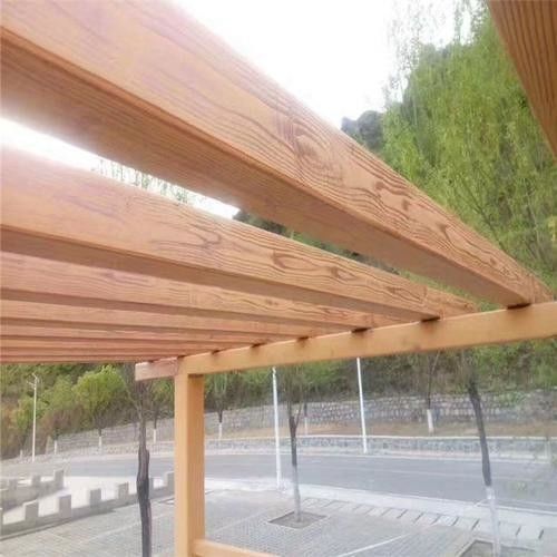 Anti-corrosieve houtkorrels van glasvezelcompositbuisprofielen voor FRP-pergola's
